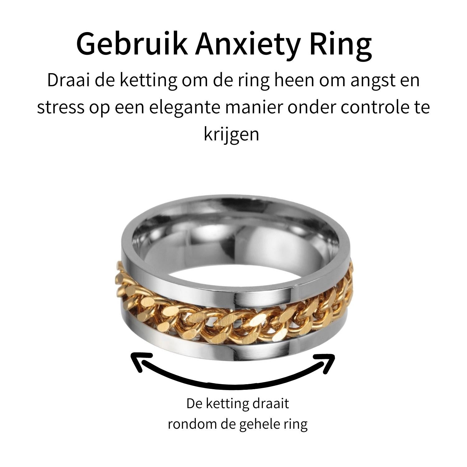 Anxiety Ring (Kettinkje) Gouden ketting Gebruik