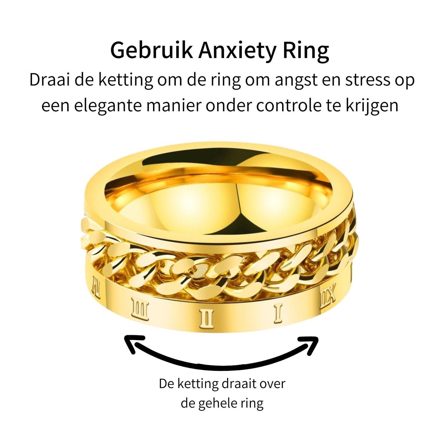 Anxiety Ring (Rome) Goud uitleg
