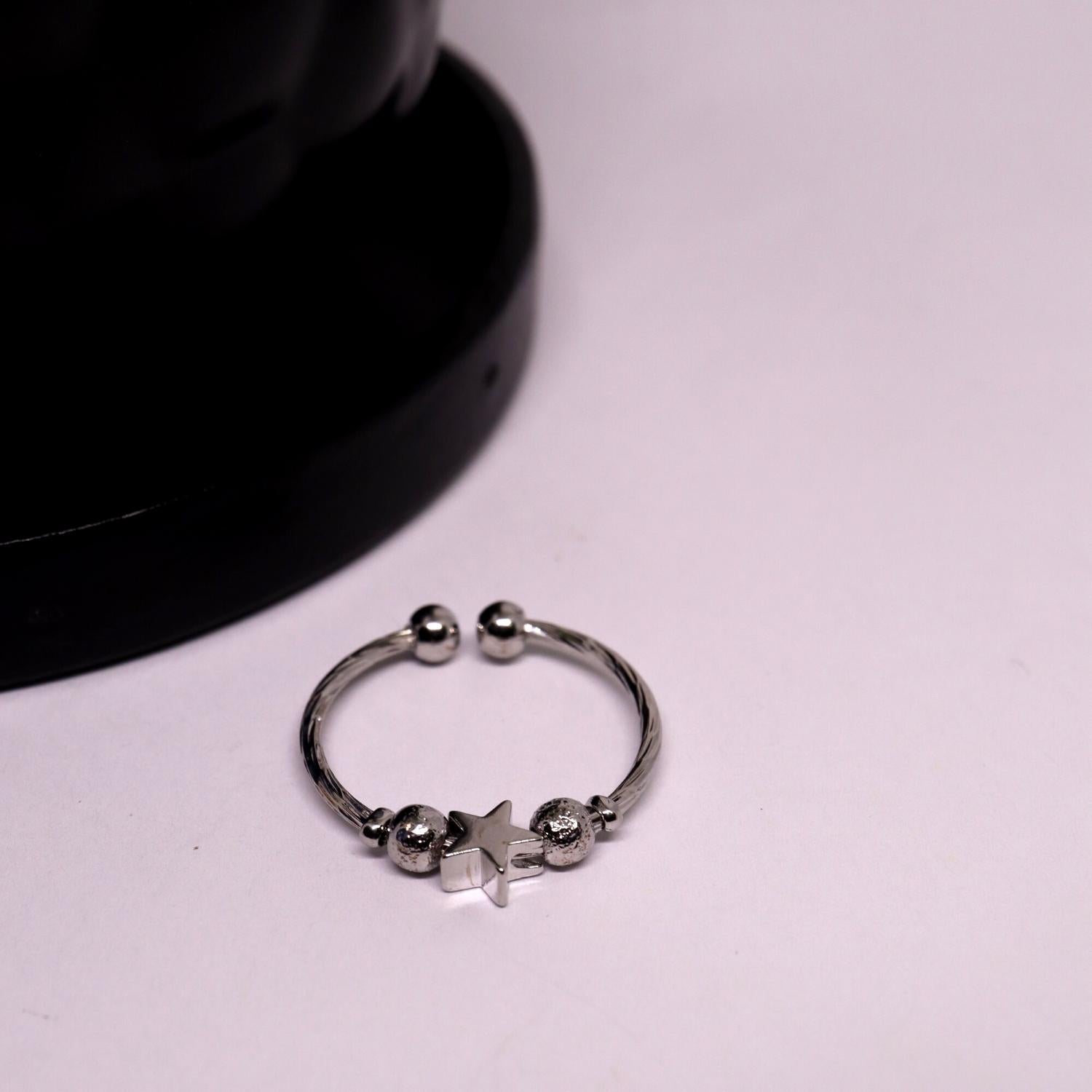 Anxiety Ring (ster) Zilver Sfeerbeeld