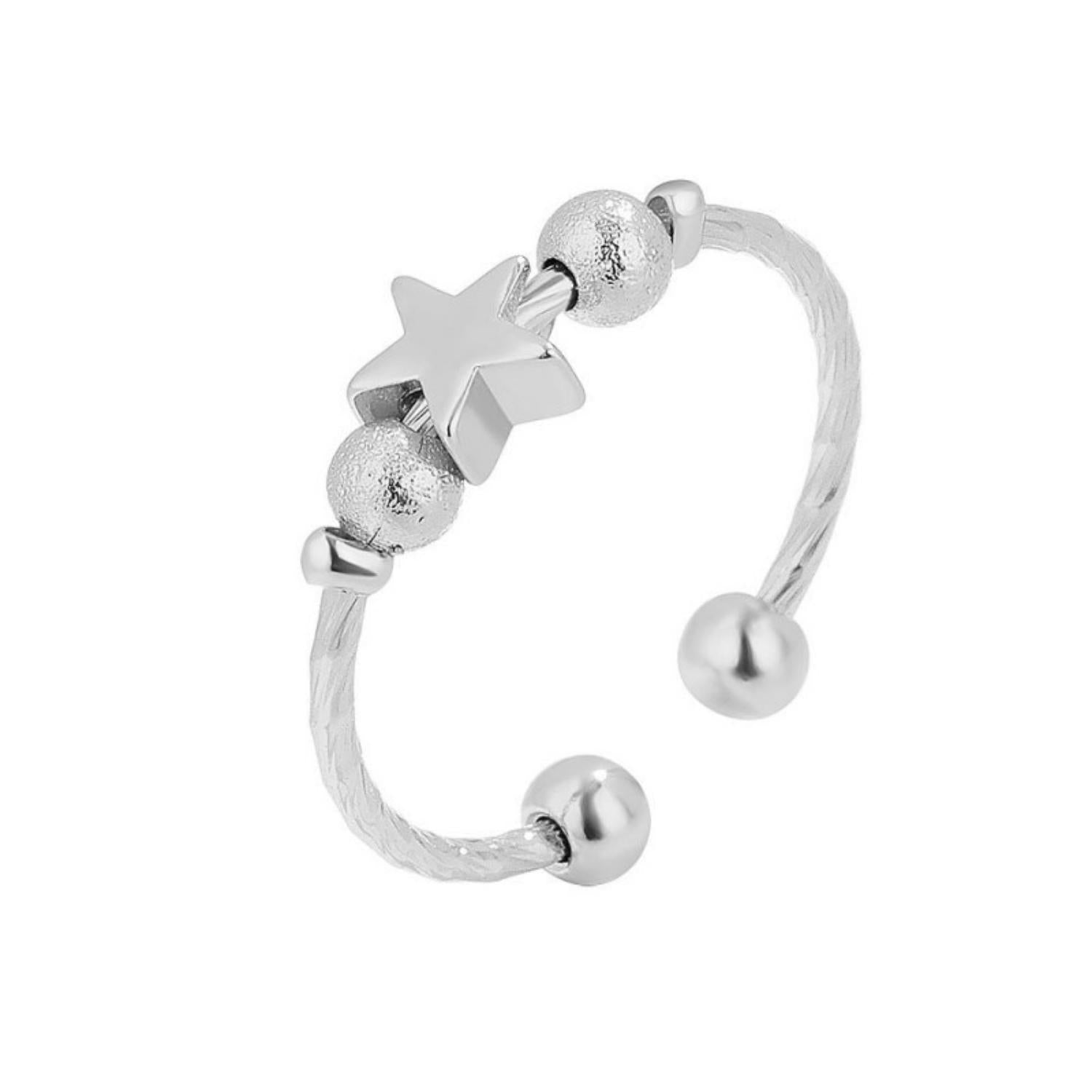 Anxiety Ring (ster) Zilver