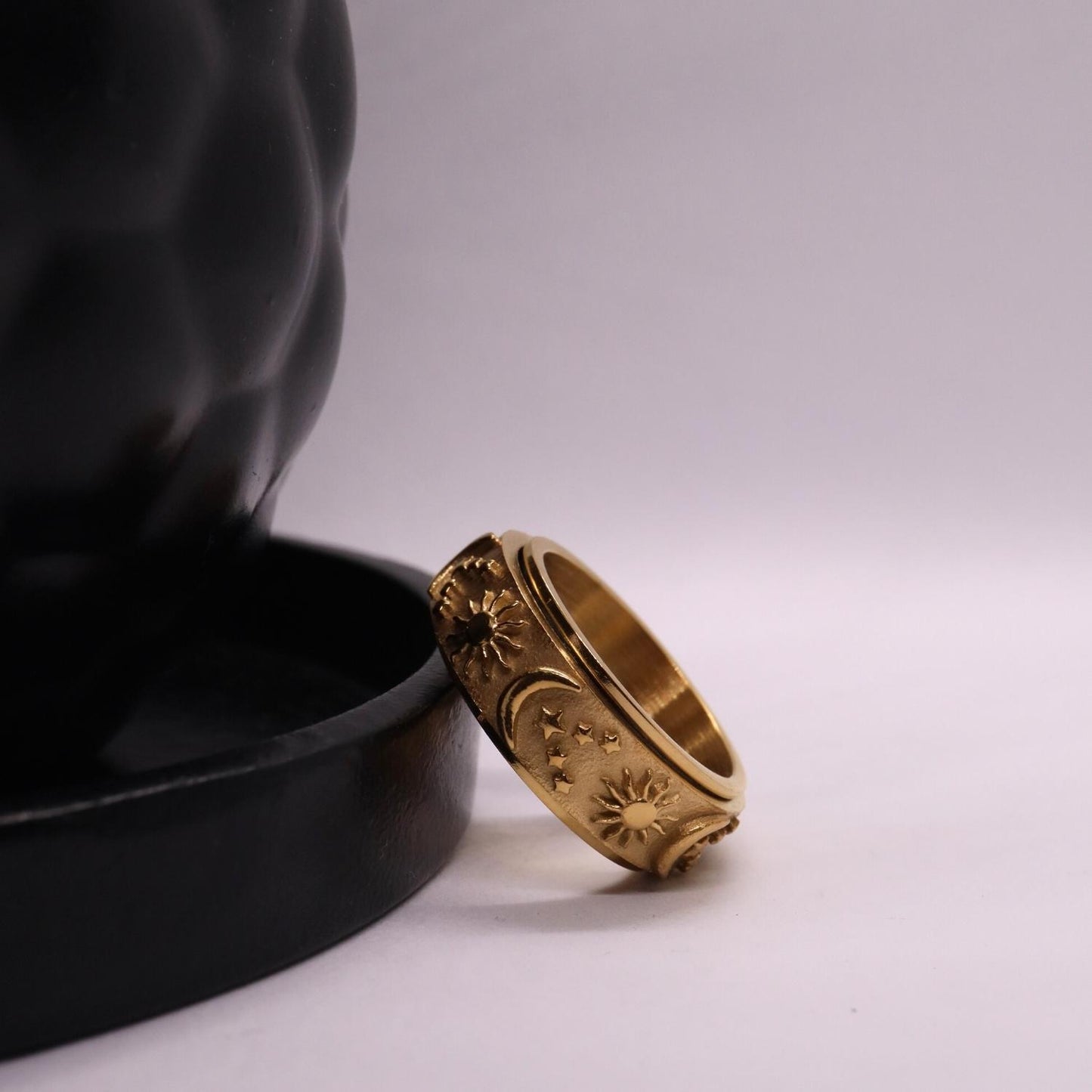 Anxiety Ring (zon maan) Goud Sfeerbeeld