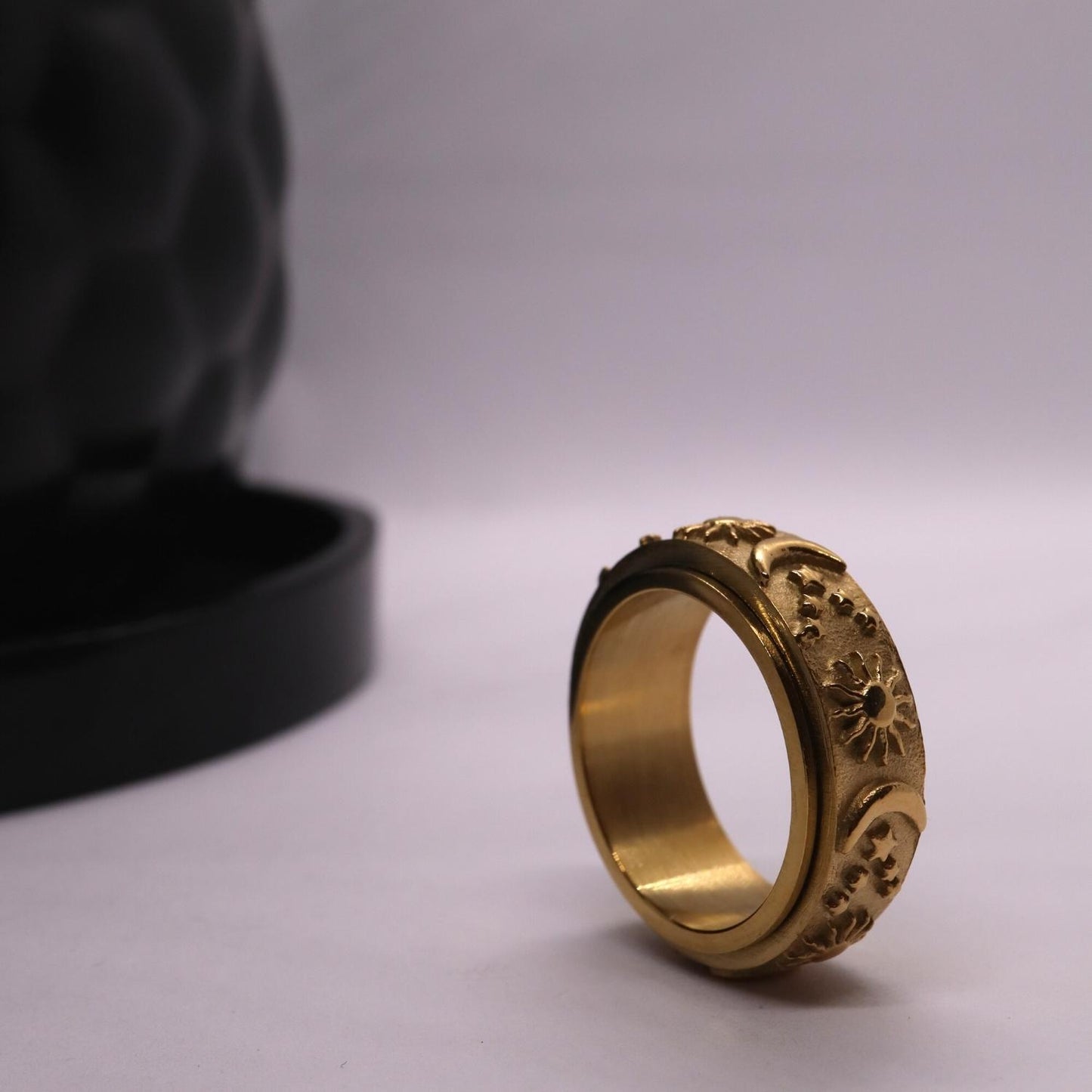 Anxiety Ring (zon maan) Goud Sfeerbeeld