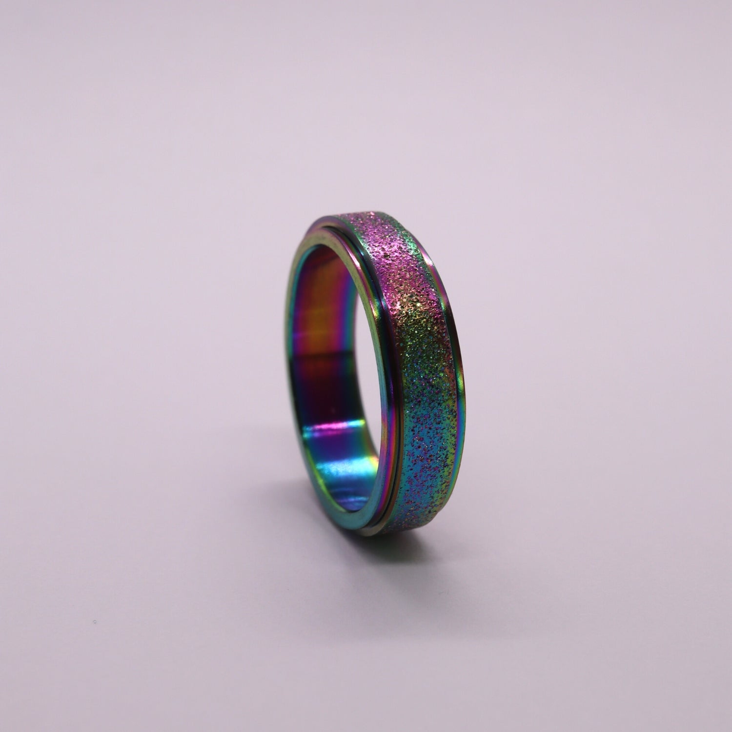 Anxiety ring (Glitter) Regenboog Sfeerbeeld