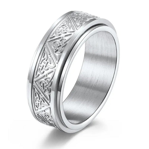 Anxiety ring (Keltisch) Zilver