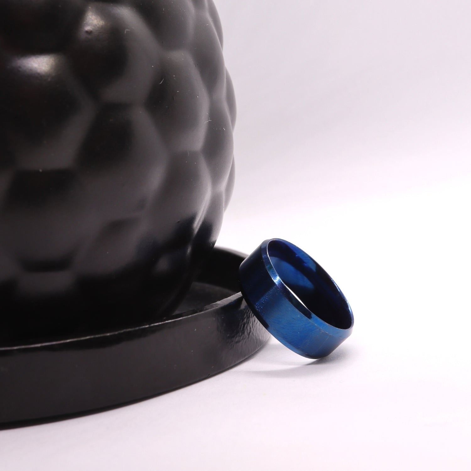 Graveerbare Ring Blauw Sfeerbeeld