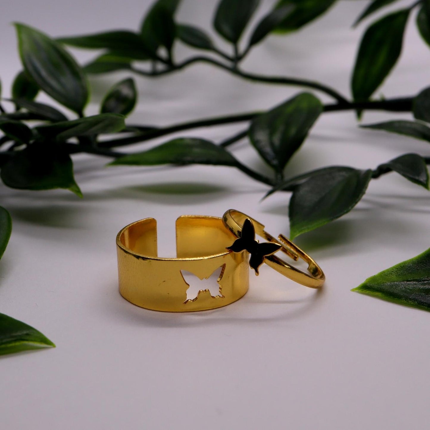Butterfly Friendship Ring gold colour